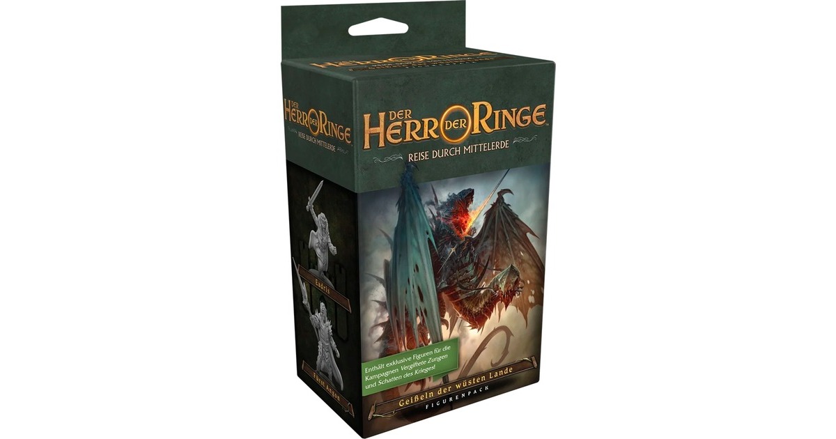 Asmodee Der Herr der Ringe: Reise durch Mittelerde - Geißeln der wüsten Lande, Brettspiel(Figurenpack)