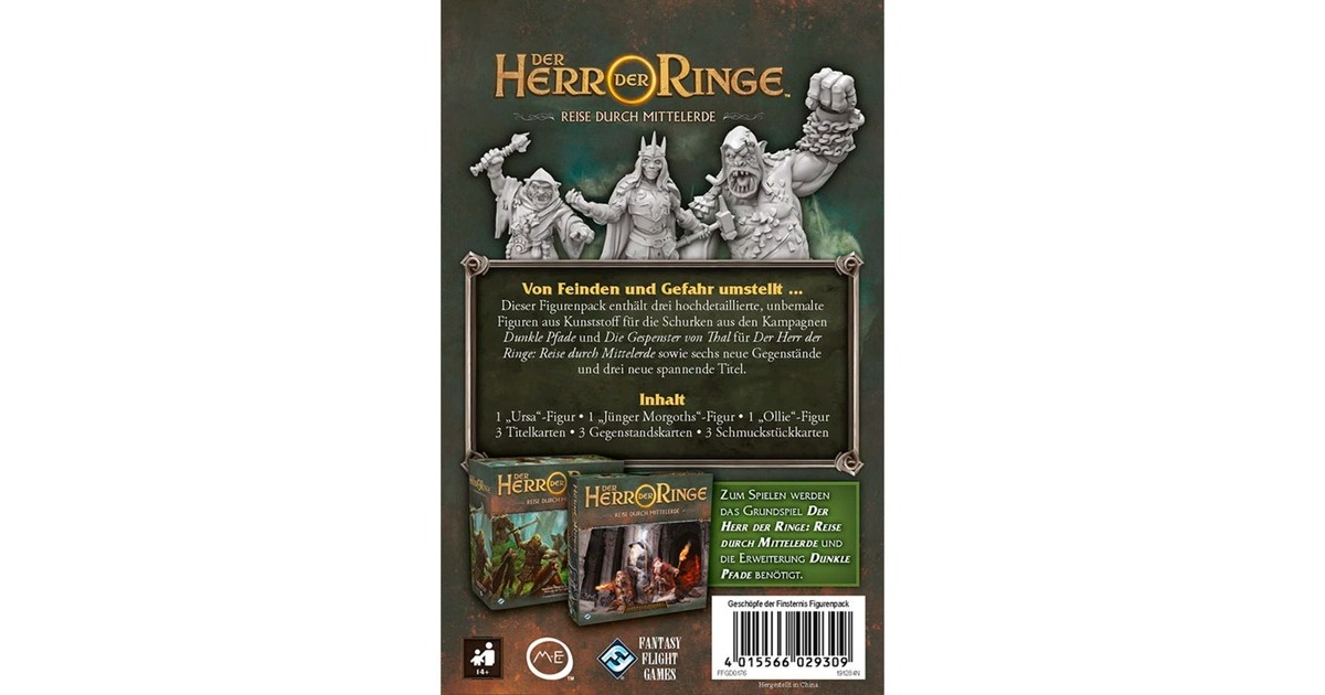 Asmodee Der Herr der Ringe: Reise durch Mittelerde - Geschöpfe der Finsternis, Brettspiel(Erweiterung)