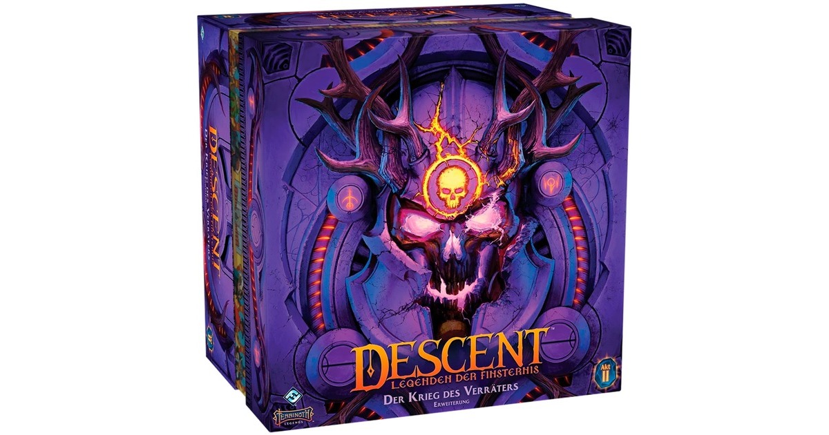 Asmodee Descent: Legenden der Finsternis - Der Krieg des Verräters, Brettspiel(Erweiterung)