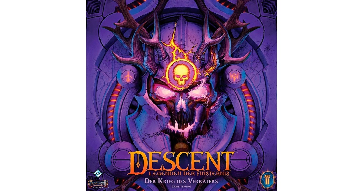 Asmodee Descent: Legenden der Finsternis - Der Krieg des Verräters, Brettspiel(Erweiterung)