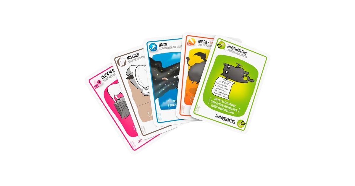 Asmodee Exploding Kittens - 2-Spieler-Edition, Kartenspiel