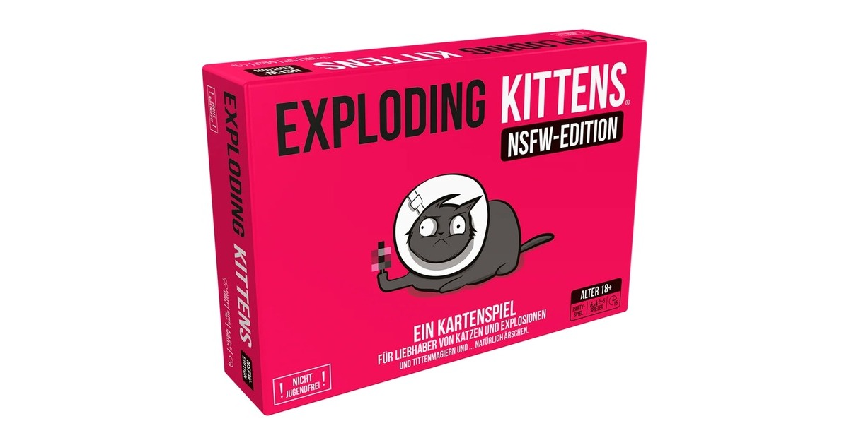 Asmodee Exploding Kittens - NSFW-Edition, Kartenspiel