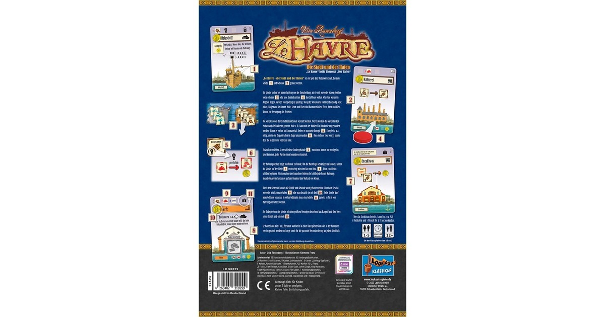 Asmodee Le Havre, Brettspiel Asmodee Le Havre, Brettspiel