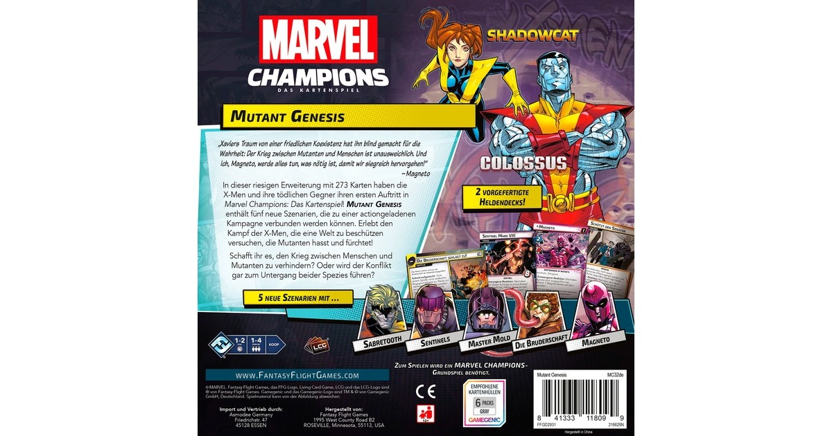 Asmodee Marvel Champions: Das Kartenspiel - Mutant Genesis(Erweiterung)