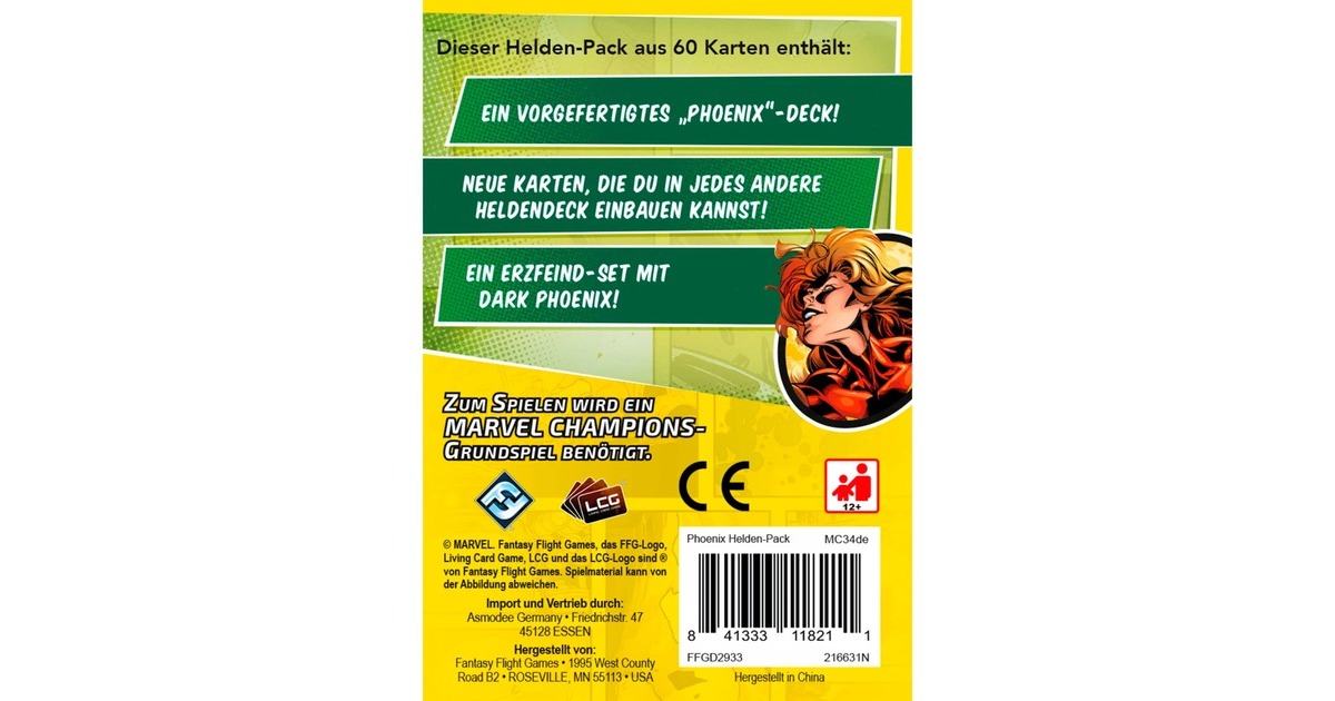 Asmodee Marvel Champions: Das Kartenspiel - Phoenix (Helden-Pack)(Erweiterung)