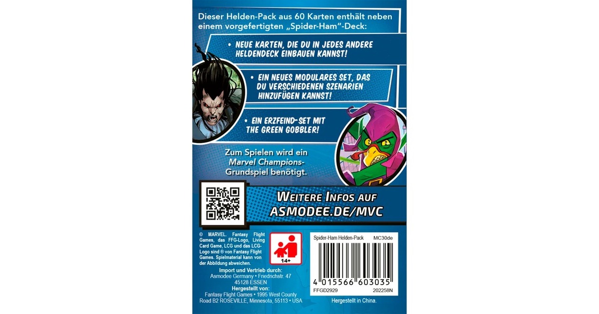 Asmodee Marvel Champions: Das Kartenspiel - Spider-Ham (Helden-Pack)(Erweiterung)