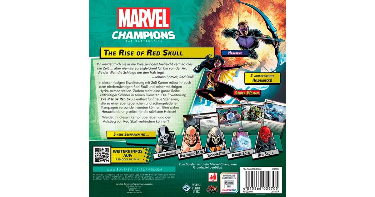Asmodee Marvel Champions: Das Kartenspiel - The Rise of Red Skull(Erweiterung)