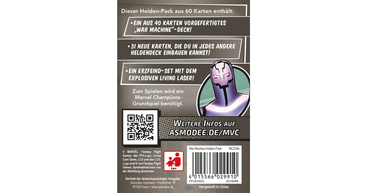 Asmodee Marvel Champions: Das Kartenspiel - War Machine(Erweiterung)