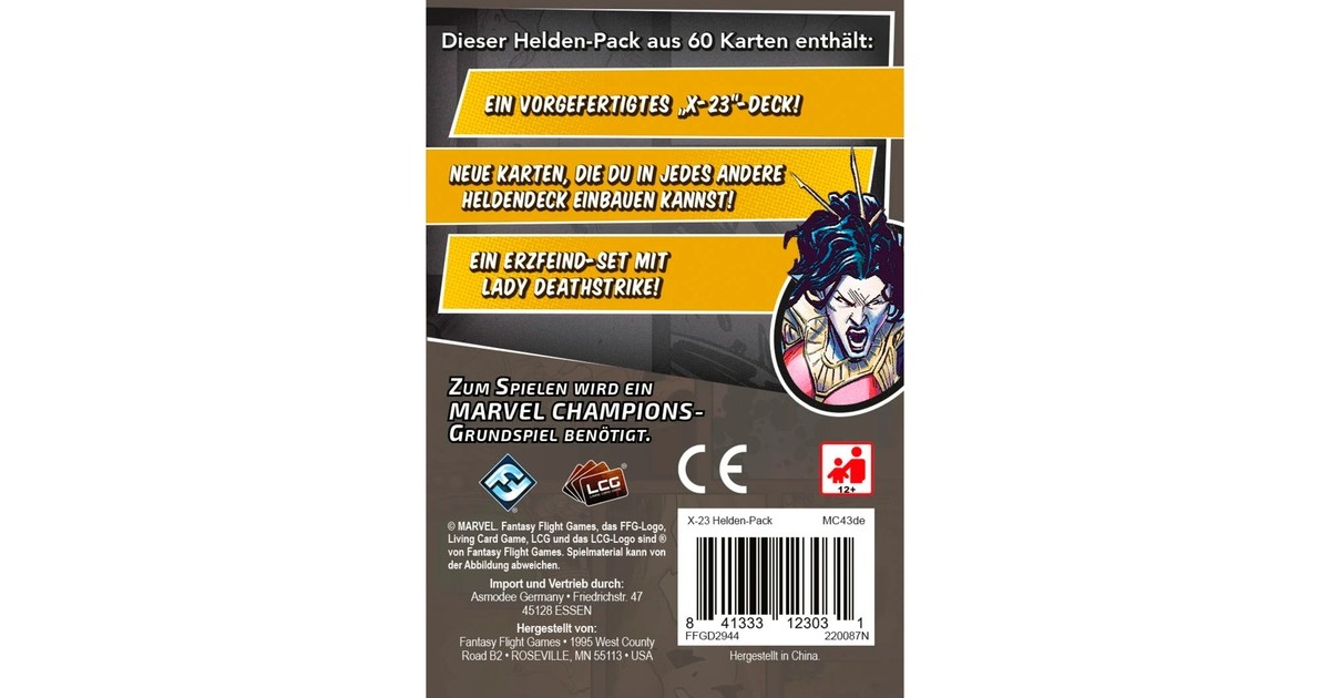 Asmodee Marvel Champions: Das Kartenspiel - X-23(Erweiterung)
