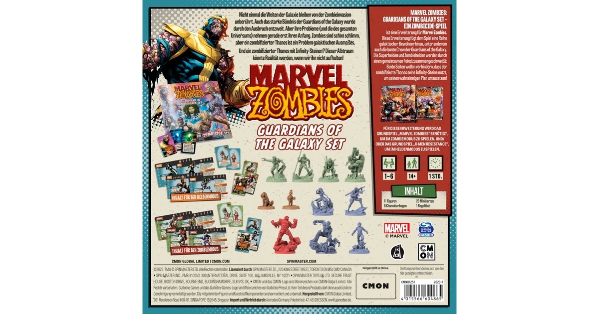 Asmodee Marvel Zombies - Guardians of the Galaxy Set, Kartenspiel(Erweiterung)