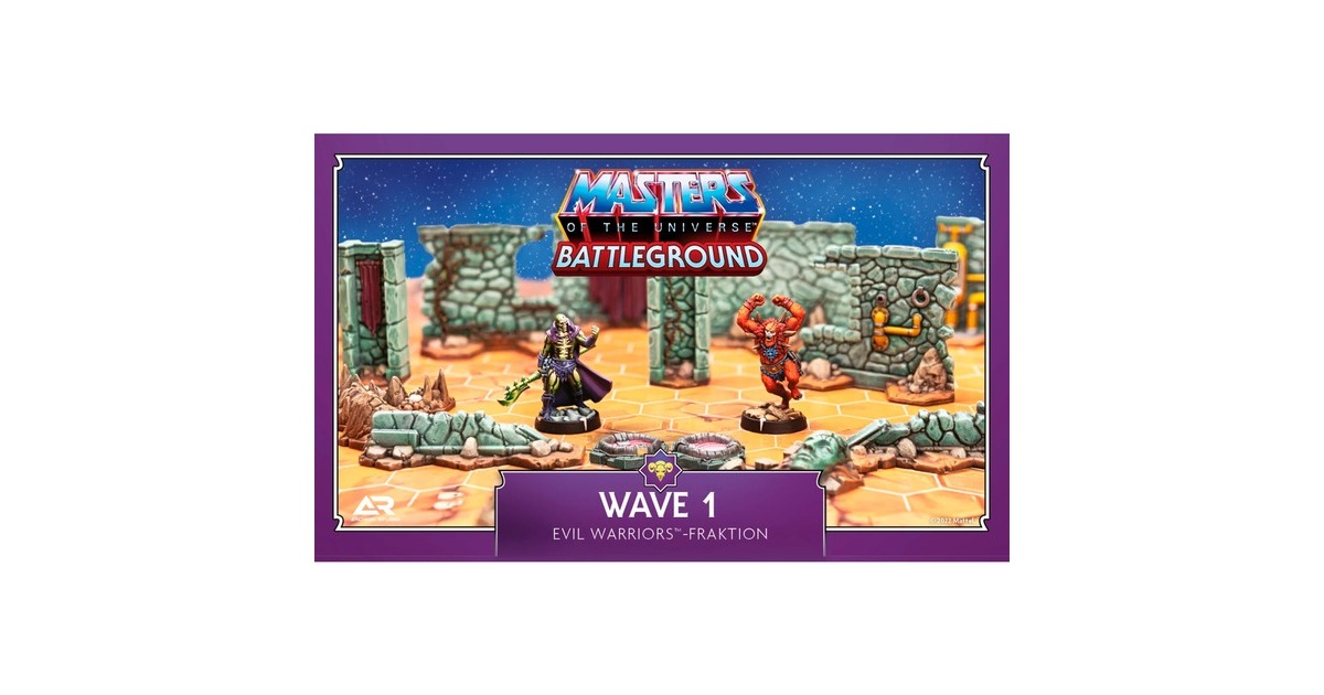 Asmodee Masters of the Universe: Battleground Wave 1 - Evil Warriors-Fraktion, Brettspiel(Erweiterung)