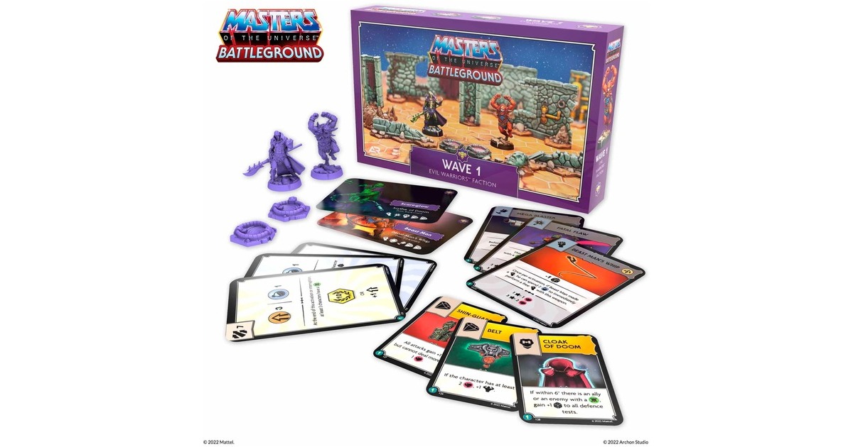 Asmodee Masters of the Universe: Battleground Wave 1 - Evil Warriors-Fraktion, Brettspiel(Erweiterung)