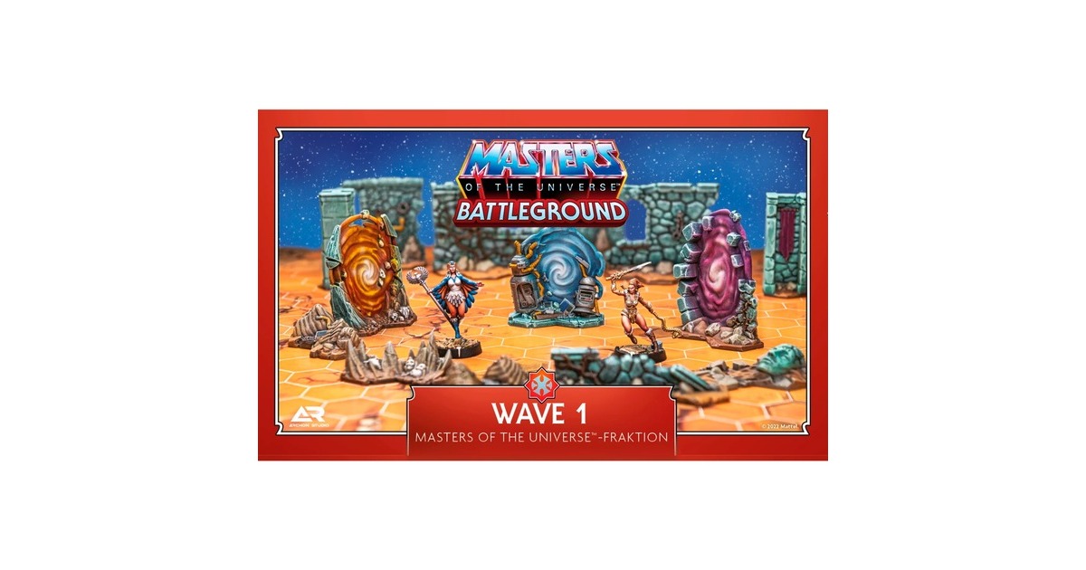 Asmodee Masters of the Universe: Battleground Wave 1 - Master of the Universe-Fraktion, Brettspiel(Erweiterung)