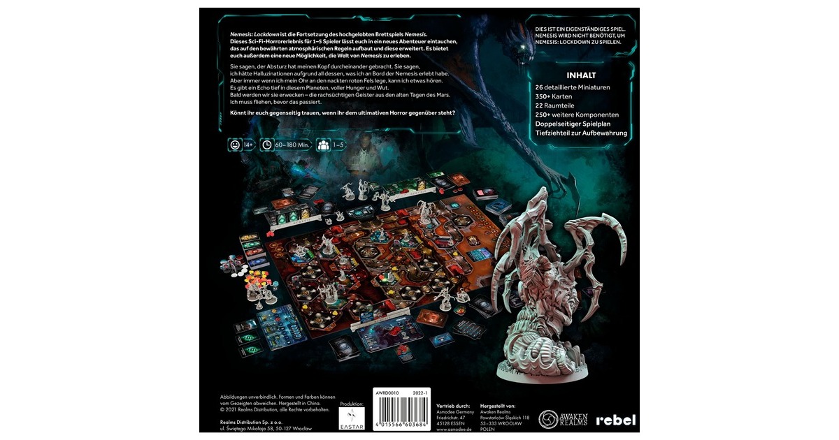 Asmodee Nemesis: Lockdown, Brettspiel(Outlet) Asmodee Nemesis: Lockdown, Brettspiel(Outlet)