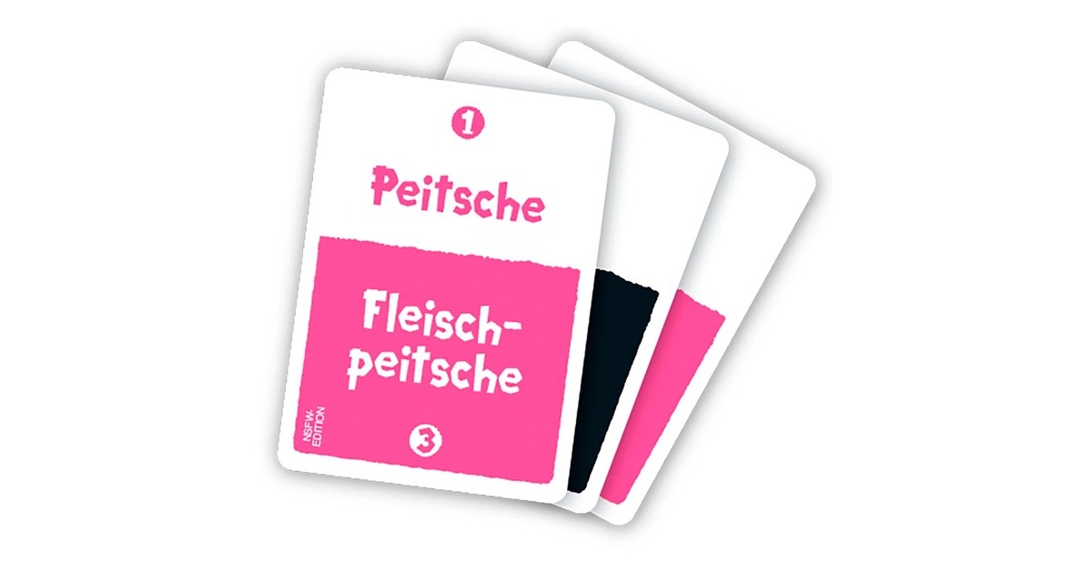 Asmodee Poesie für Neandertaler NSFW-Edition, Kartenspiel