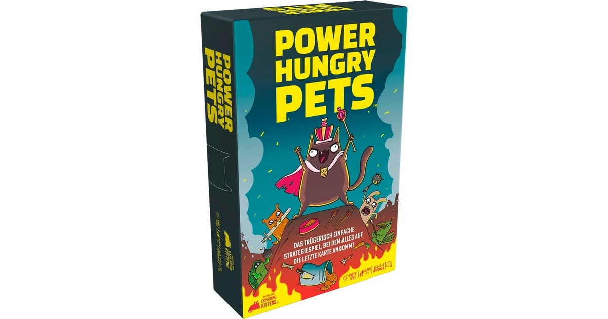 Asmodee Power Hungry Pets, Kartenspiel