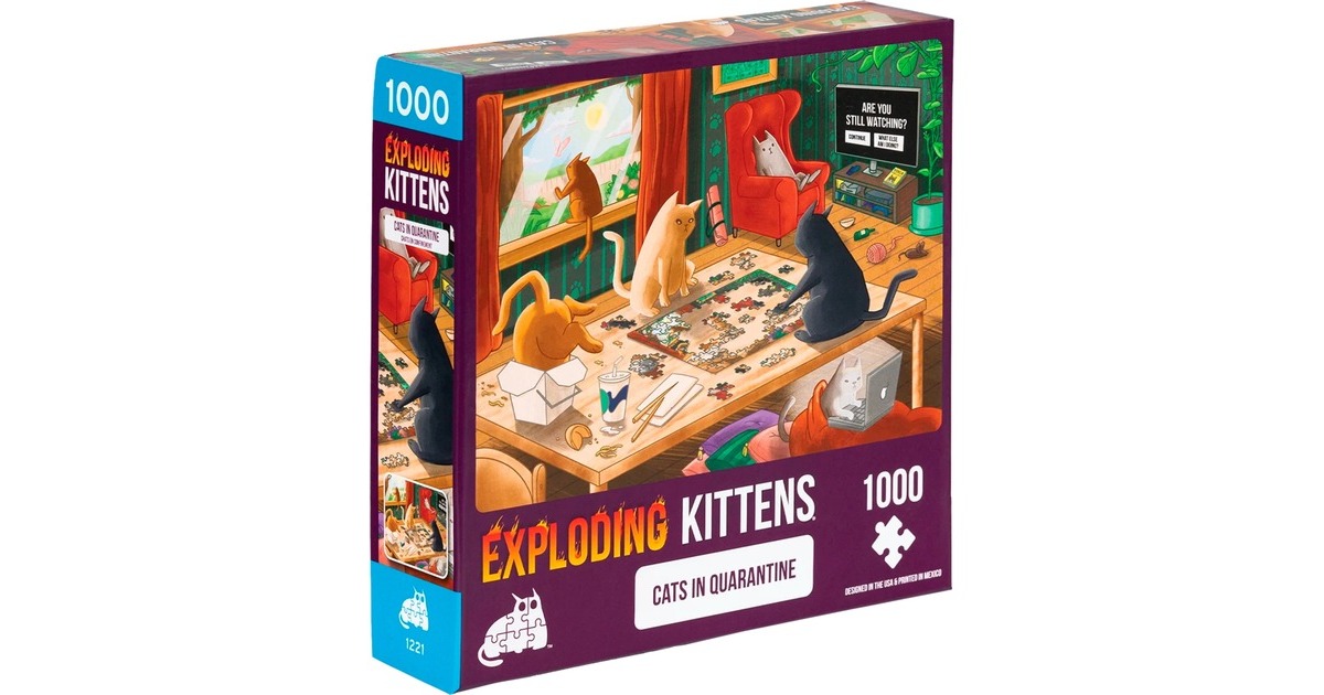 Asmodee Puzzle Exploding Kittens - Cats in Quarantine(1000 Teile)
