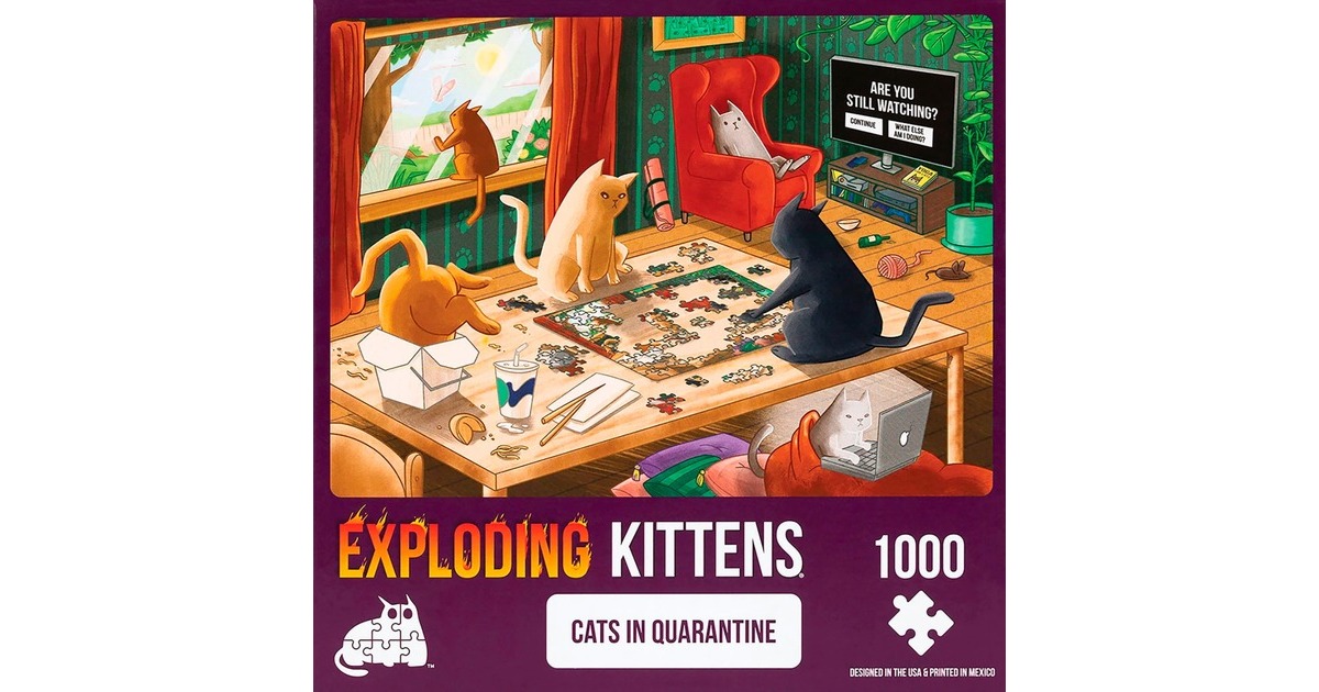 Asmodee Puzzle Exploding Kittens - Cats in Quarantine(1000 Teile)