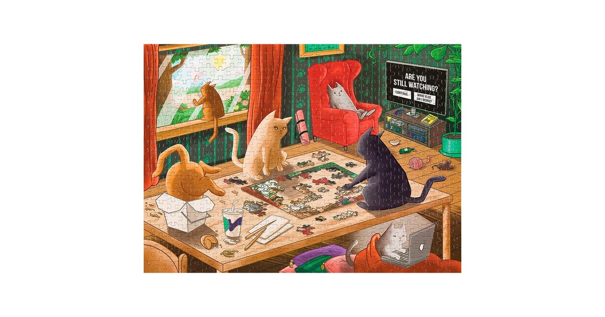 Asmodee Puzzle Exploding Kittens - Cats in Quarantine(1000 Teile)