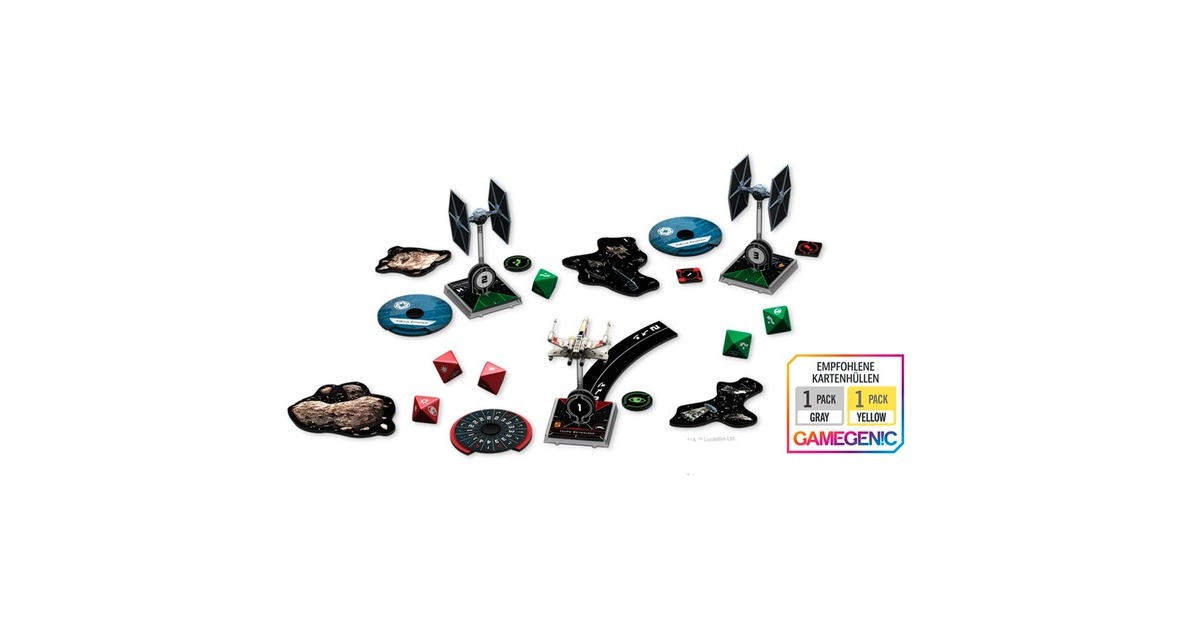 Asmodee Star Wars X-Wing 2. Edition: Grundspiel, Tabletop