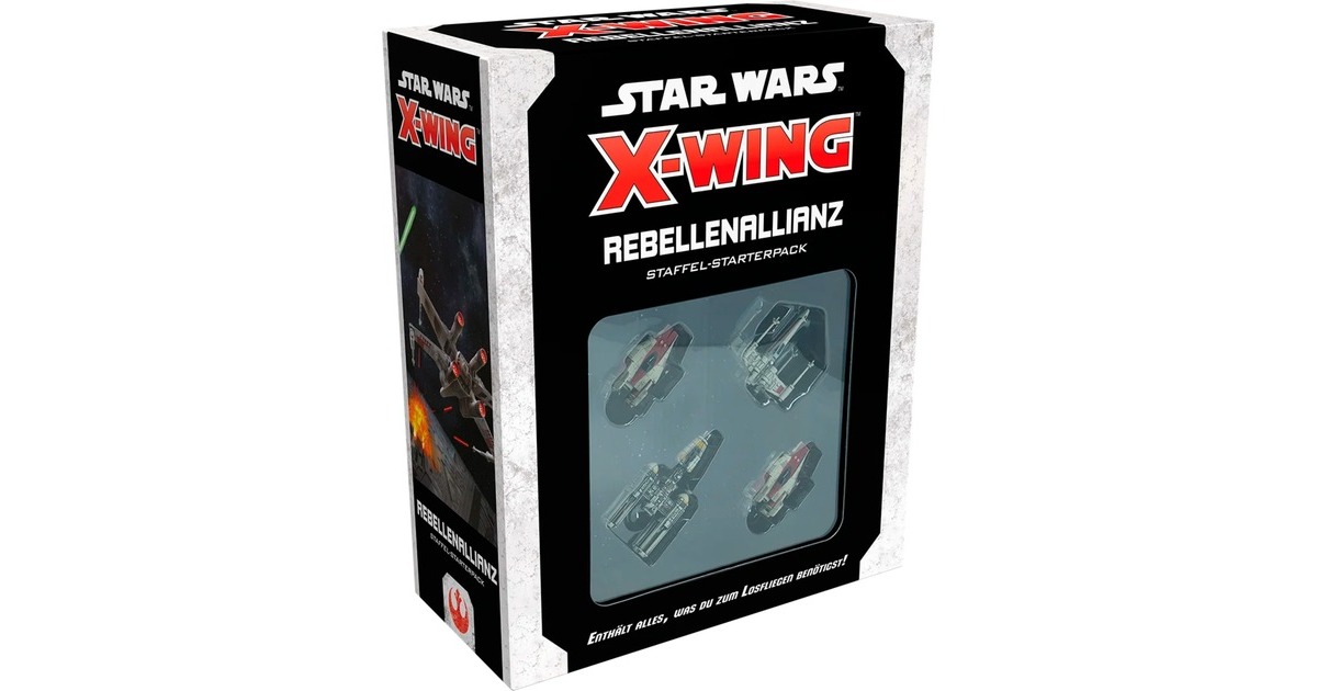 Asmodee Star Wars X-Wing 2. Edition - Rebellenallianz Staffel-Starterpack, Tabletop