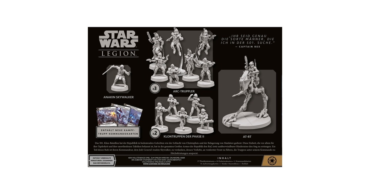 Asmodee Star Wars: Legion - 501. Legion, Tabletop(Erweiterung)