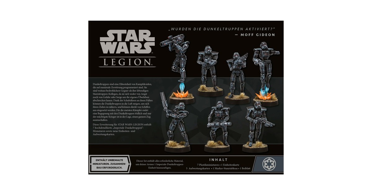 Asmodee Star Wars: Legion - Imperiale Dunkeltruppen, Tabletop(Erweiterung)