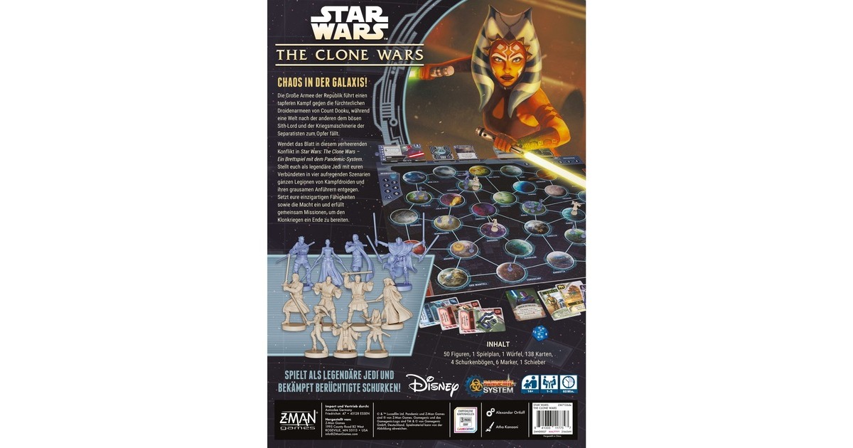 Asmodee Star Wars: The Clone Wars, Brettspiel(Pandemic System)