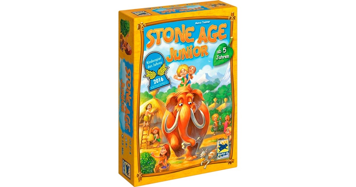 Asmodee Stone Age Junior, Brettspiel(Kinderspiel des Jahres 2016)