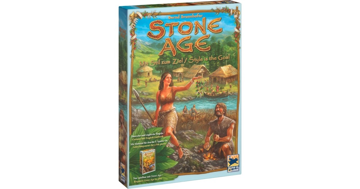 Asmodee Stone Age- Mit Stil zum Ziel, Brettspiel(Erweiterung)