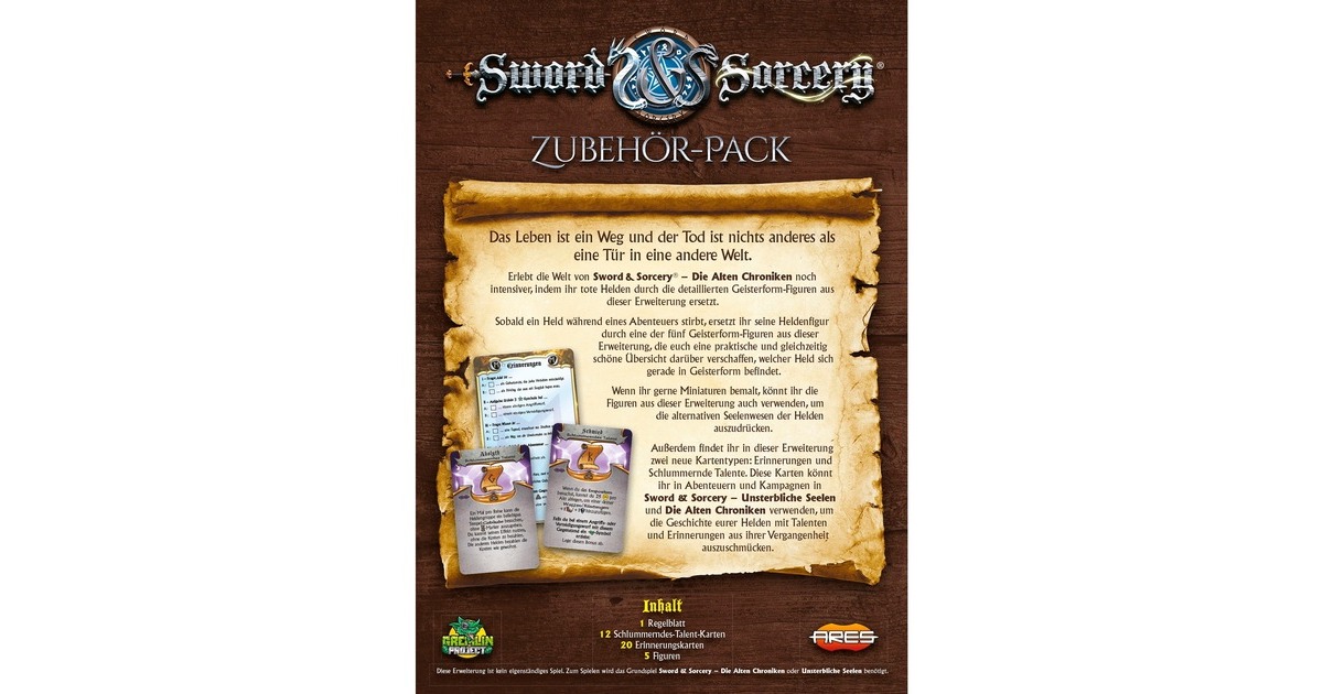 Asmodee Sword & Sorcery: Die alten Chroniken - Geisterform-Helden, Brettspiel(Erweiterung)