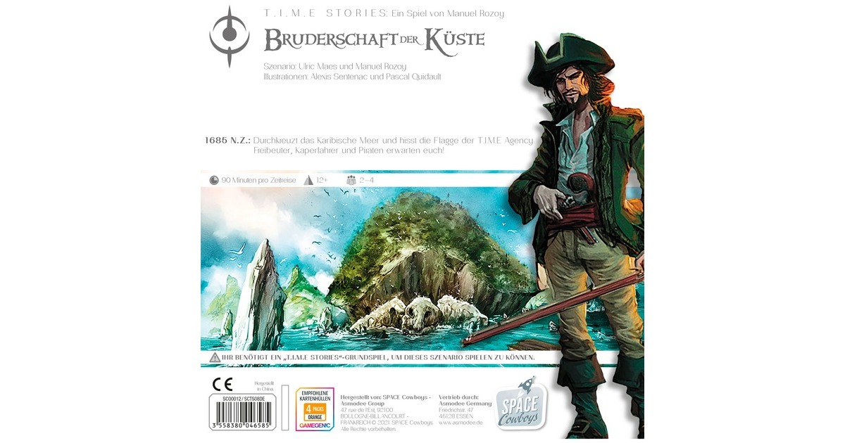 Asmodee T.I.M.E Stories - Die Bruderschaft der Küste, Brettspiel(7. Erweiterung)