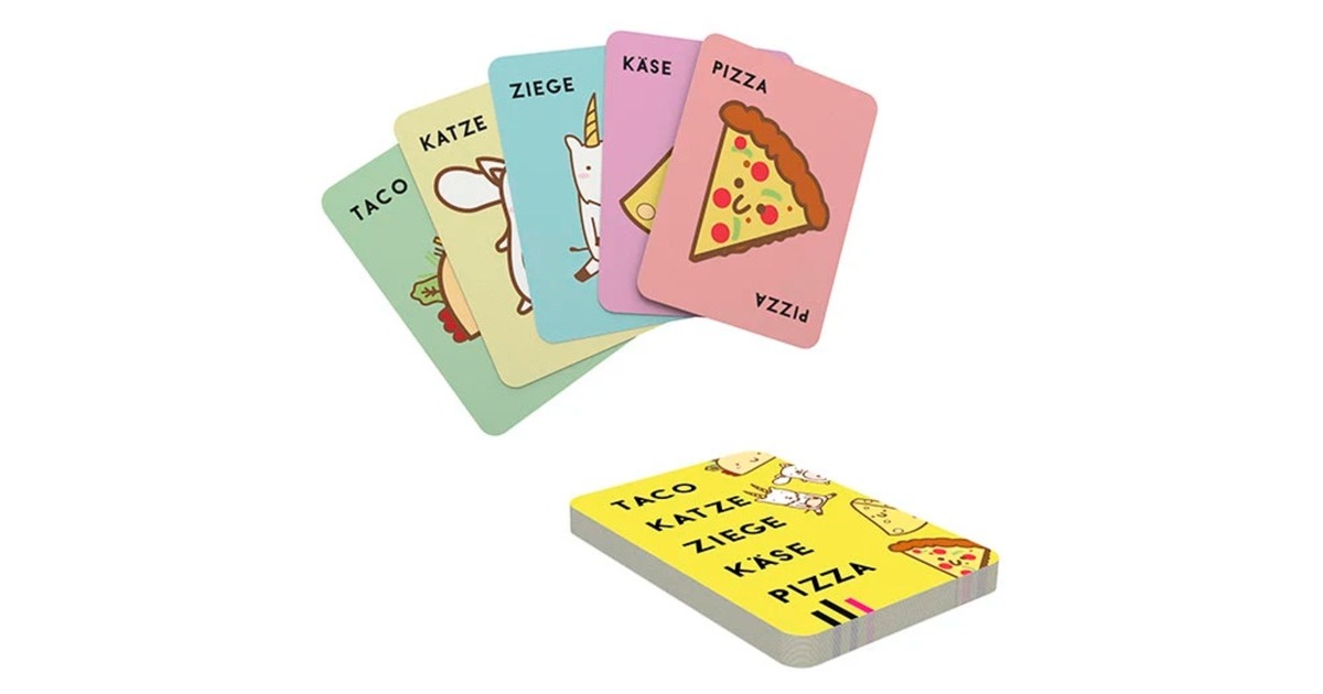 Asmodee Taco Katze Ziege Käse Pizza, Kartenspiel