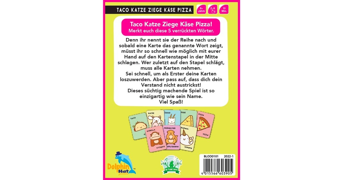 Asmodee Taco Katze Ziege Käse Pizza, Kartenspiel