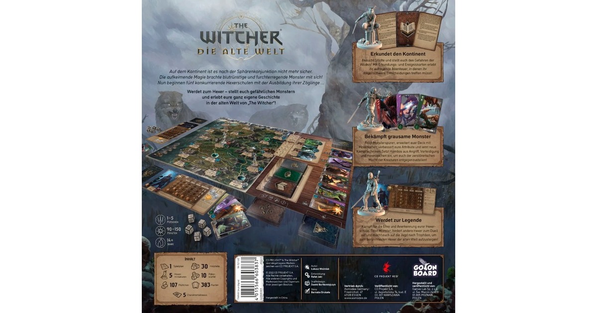 Asmodee The Witcher: Die alte Welt, Brettspiel