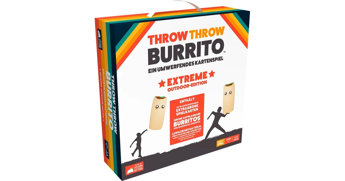 Asmodee Throw Throw Burrito: Extreme Outdoor-Edition, Partyspiel