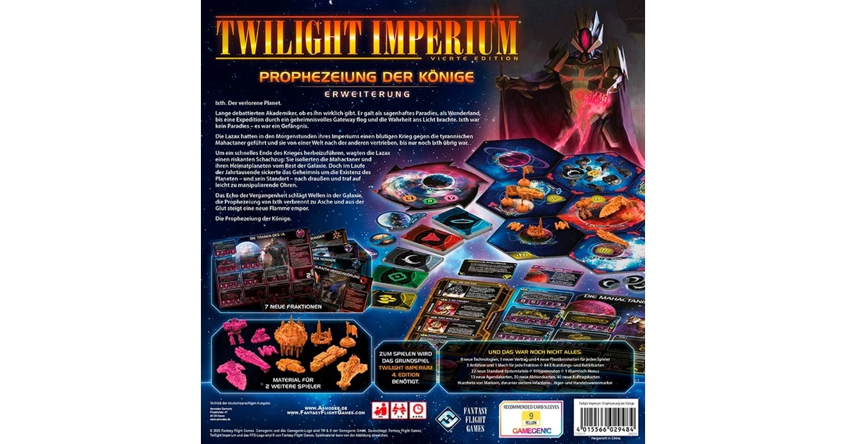 Asmodee Twilight Imperium 4.Edition - Prophezeiung der Könige, Brettspiel(Erweiterung)