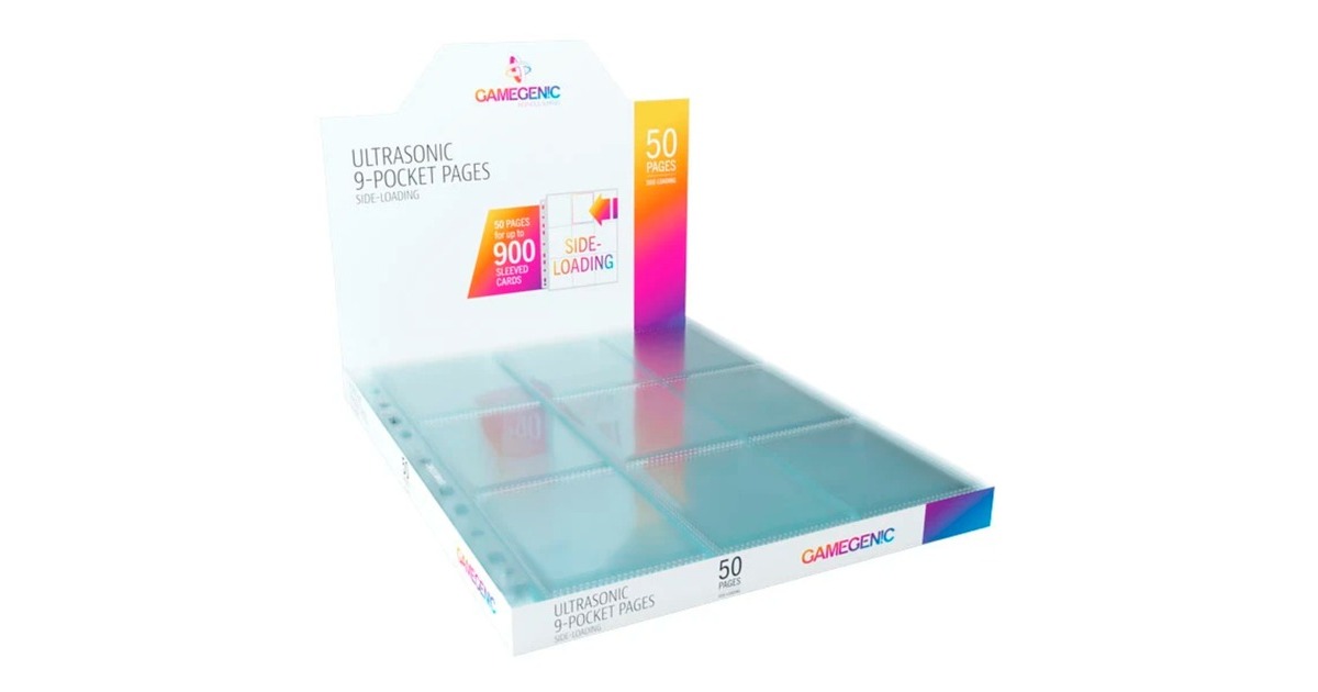 Asmodee Ultrasonic 9-Pocket Pages Side-Loading , Einlage(50 Seiten pro Display) Asmodee Ultrasonic 9-Pocket Pages Side-Loading , Einlage(50 Seiten pro Display)