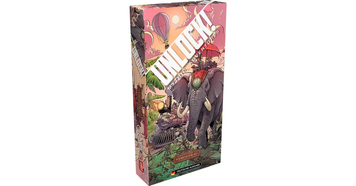 Asmodee Unlock! In 80 Minuten um die Welt, Kartenspiel