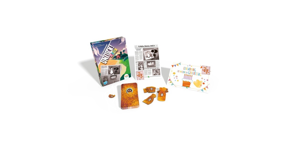 Asmodee Unlock! Kids - Auf dem Bauernhof, Kartenspiel