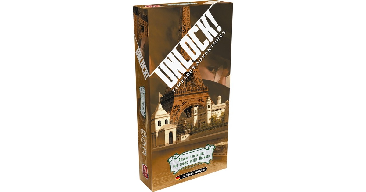 Asmodee Unlock! - Arsène Lupin und der große weiße Diamant, Partyspiel