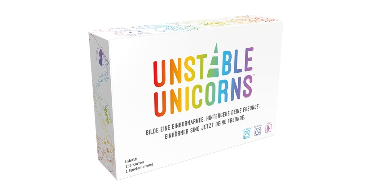 Asmodee Unstable Unicorns, Kartenspiel