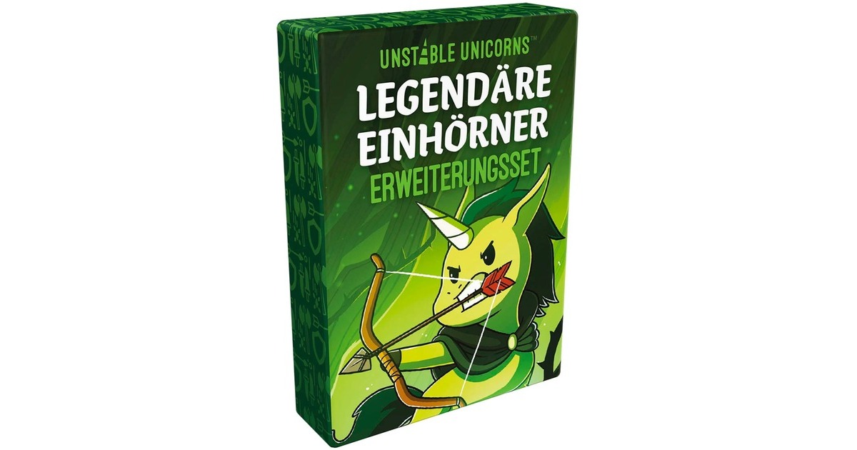 Asmodee Unstable Unicorns - Legendäre Einhörner, Kartenspiel(Erweiterung)