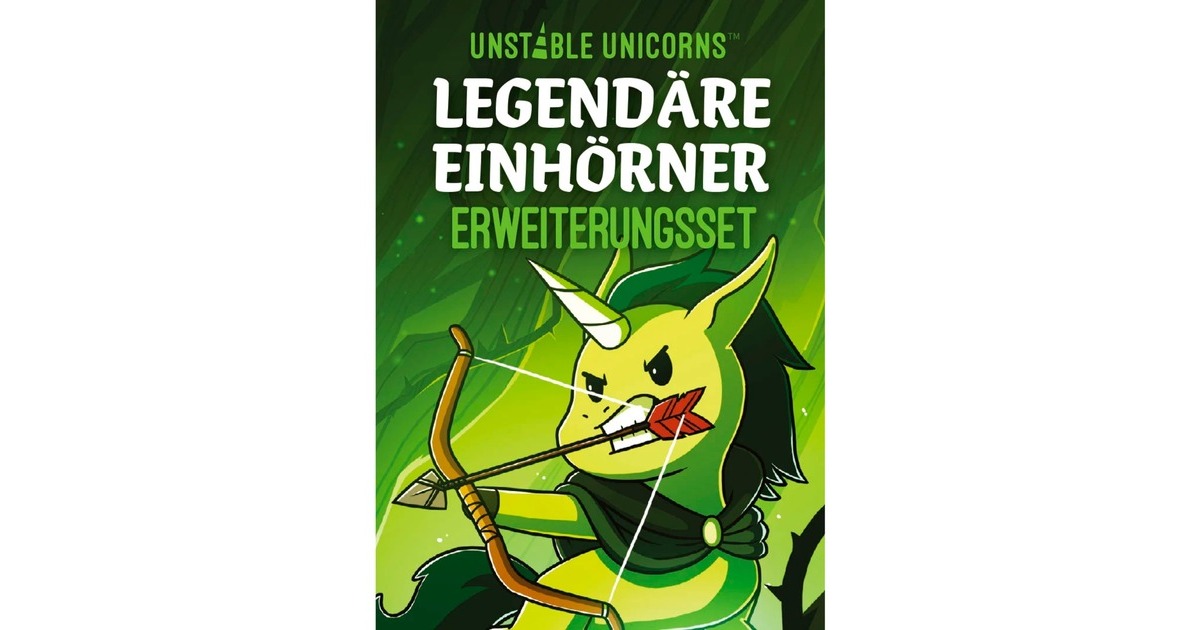 Asmodee Unstable Unicorns - Legendäre Einhörner, Kartenspiel(Erweiterung)