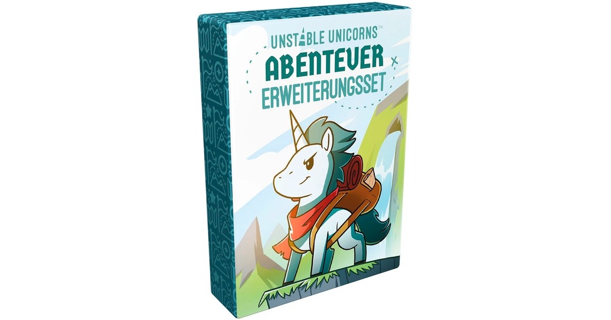 Asmodee Unstable Unicorns- Abenteuer Erweiterungsset, Kartenspiel(Erweiterung)
