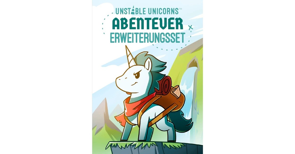 Asmodee Unstable Unicorns- Abenteuer Erweiterungsset, Kartenspiel(Erweiterung)