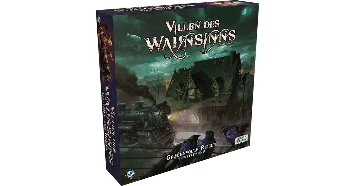 Asmodee Villen des Wahnsinns - Grauenvolle Reisen, Brettspiel(Erweiterung, 2. Edition)