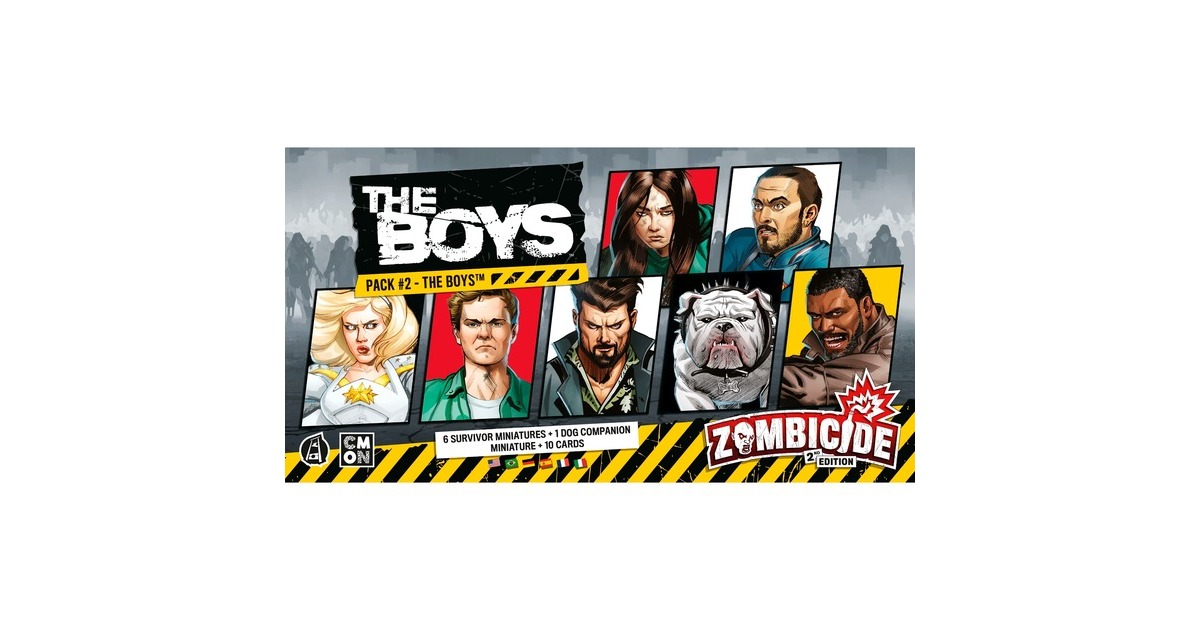 Asmodee Zombicide 2. Edition - The Boys Pack 2: The Boys, Brettspiel(Erweiterung)