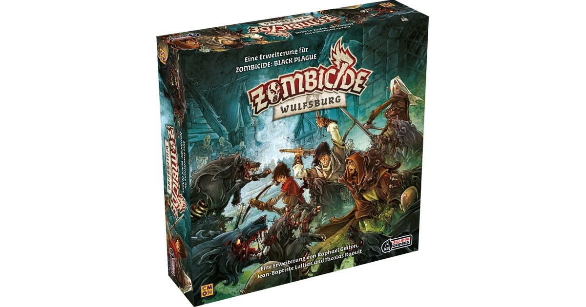 Asmodee Zombicide Black Plague - Wulfsburg, Brettspiel(Erweiterung)