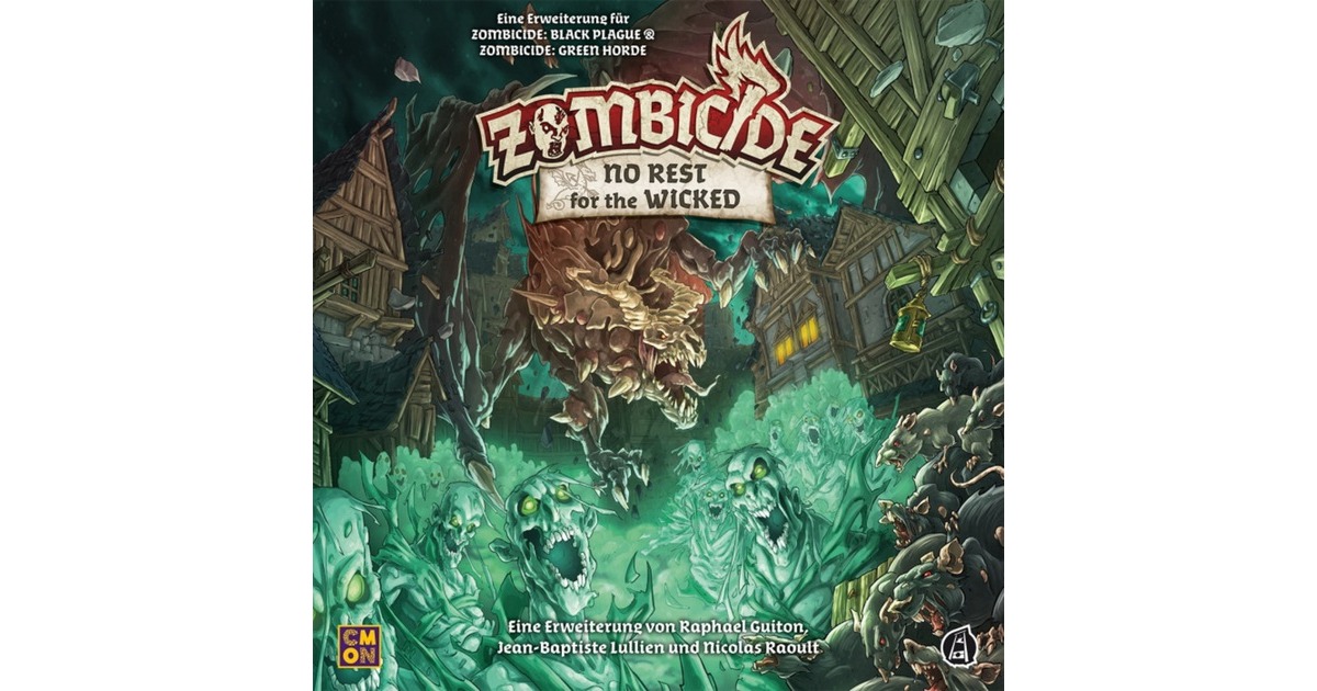 Asmodee Zombicide: Green Horde – No Rest for the Wicked, Brettspiel(Erweiterung)